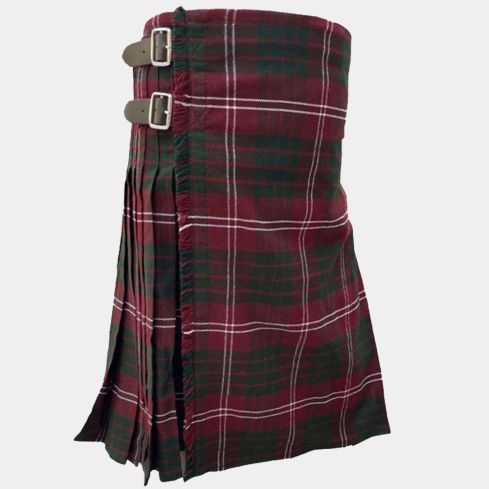 Crawford Red Modern Tartan Kilt