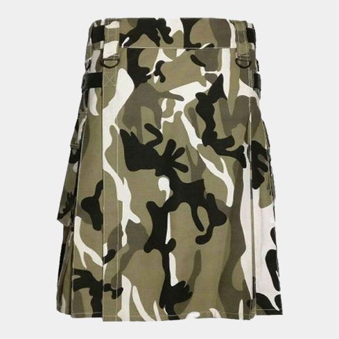 DIGITAL URBAN CAMOUFLAGE TACTICAL UTILITY STYLE KILT FOR MEN