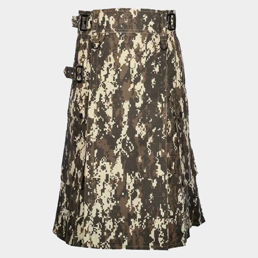 Digital Camouflage Tactical Kilt For Men