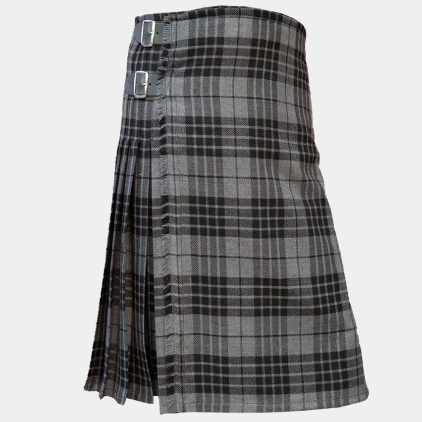  Grey Hamilton Modern Tartan Kilt