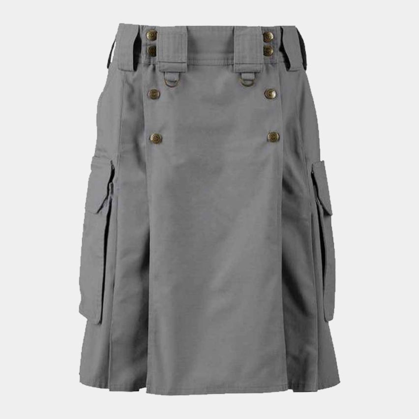 GREY TACTICAL UTILITY KILT